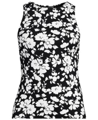 Women's High Neck UPF 50 Sun Protection Modest Tankini Swimsuit Top