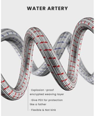 Chrome Single Handle Bathroom Faucet, 1/3 Holes, Fountain and Flow 2 Modes, Deck Mounted, with 9/16" Hoses