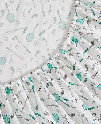 Tee Time 200-Thread Count Washed Cotton 4-Pc. Sheet Set, Queen