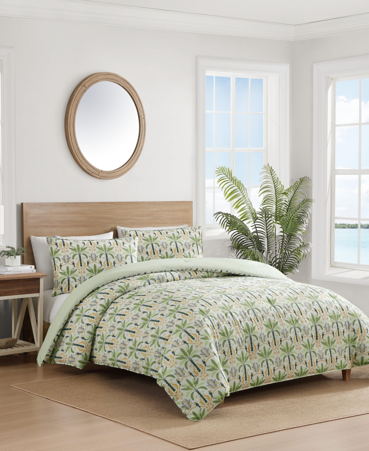 Tommy Bahama Home Mystic Palms Cotton 3-Pc. Comforter Set