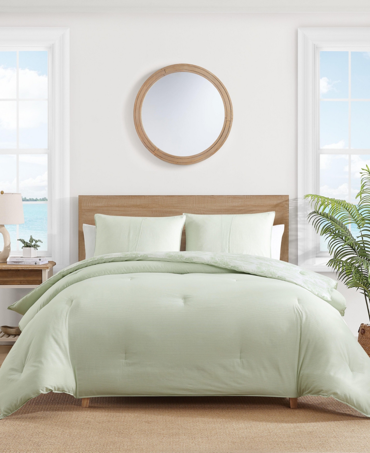 Tommy Bahama Home Beach Bluff Toile Cotton 3-Pc. Comforter Set