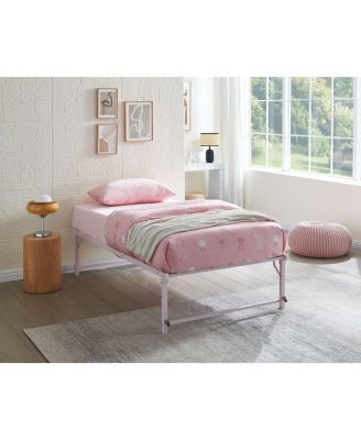 Twin Metal Daybed with Pop-Up Trundle, Sturdy Steel Slat Support Space Saving Guest Bed Frame, Bedroom & Living Room