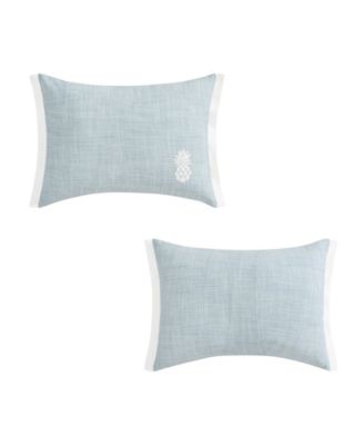 Ocean Bay Pineapple Cotton Decorative Pillow, 12" x 16"