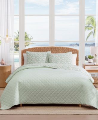 Pineapple Bloom Cotton Reversible 3-Pc. Quilt Set, Full/Queen