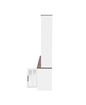 95.5" Entertainment Center with Bookshelves for TVs up to 80