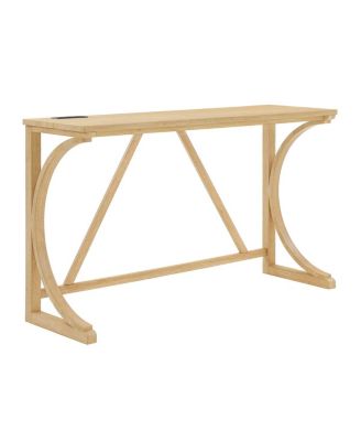 59" Bar Table Set with 3 Stools & Power Outlet