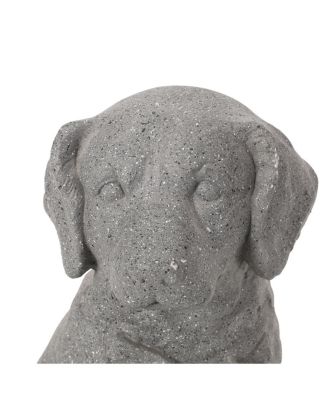 Charming Puppy Garden Statue with Vintage Finish
