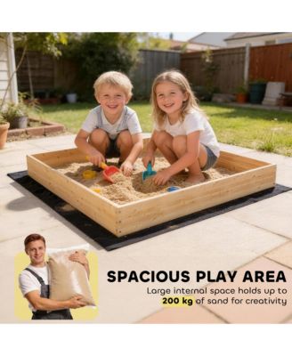 Wooden box with Digger, Kids box Outdoor with 360degree(s) Rotating Seat