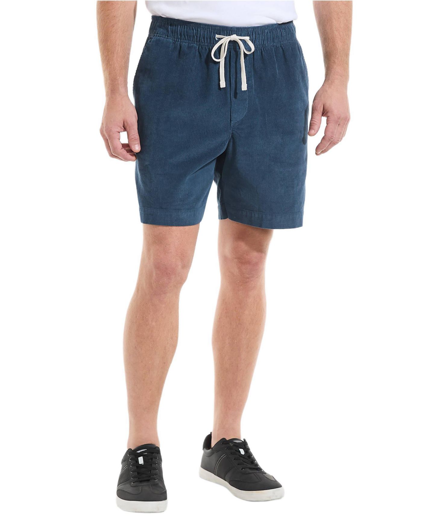 Мужские шорты Lands' End 7" Corduroy Pull On Deck Short, цвет: Глубокий океанский — фото 1