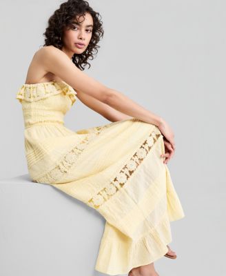 cotton fit and flare maxi dress Daniela|100% Cotton Fit And Flare Maxi Dress