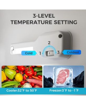 3.2 Cu.Ft Compact Refrigerator with Freezer, Double Door