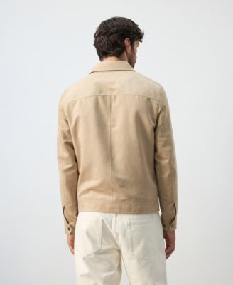 Men's Suede-Effect Pockets Jacket