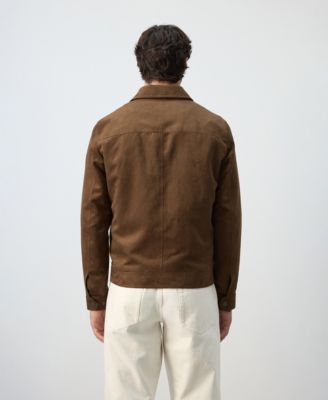 Men's Suede-Effect Pockets Jacket