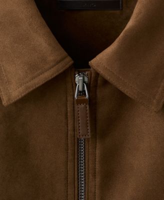 Men's Suede-Effect Pockets Jacket
