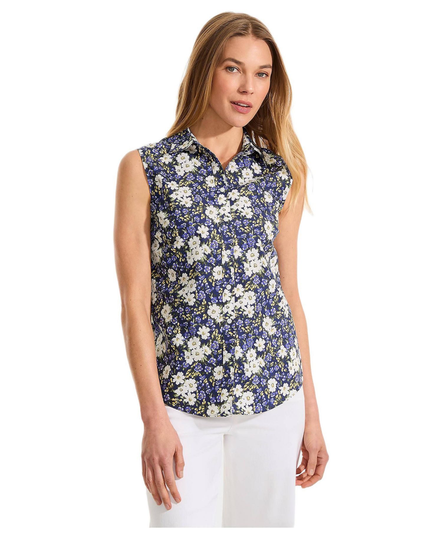 Women's No Iron Sleeveless Shirt
