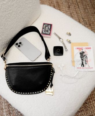 Darren Medium Leather Zip-Top Sling Bag