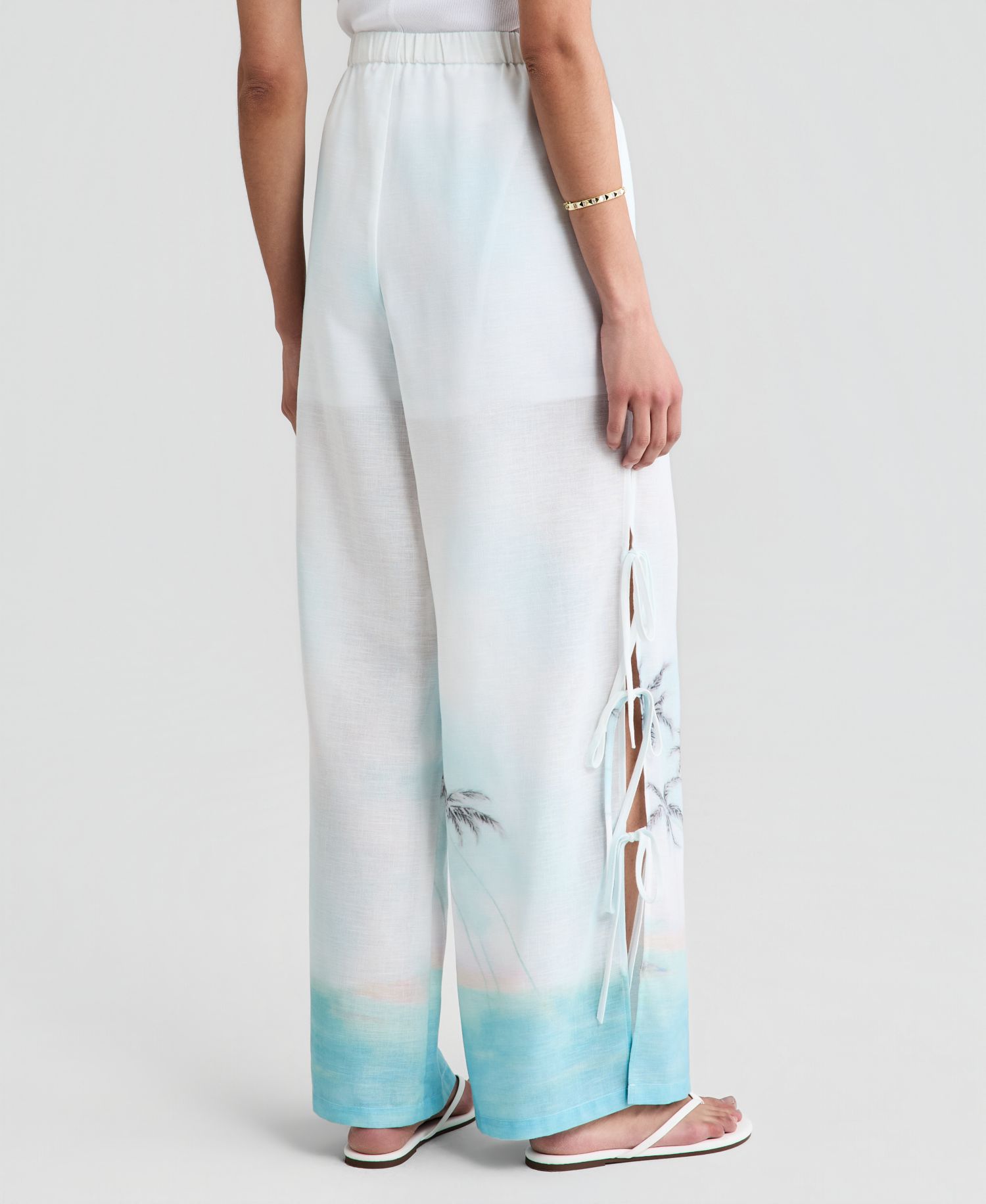 Women's High-Rise Wide-Leg Drawstring Pants