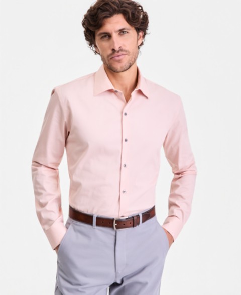Мужские платья Alfani Men's Slim-Fit Solid Dress Shirt