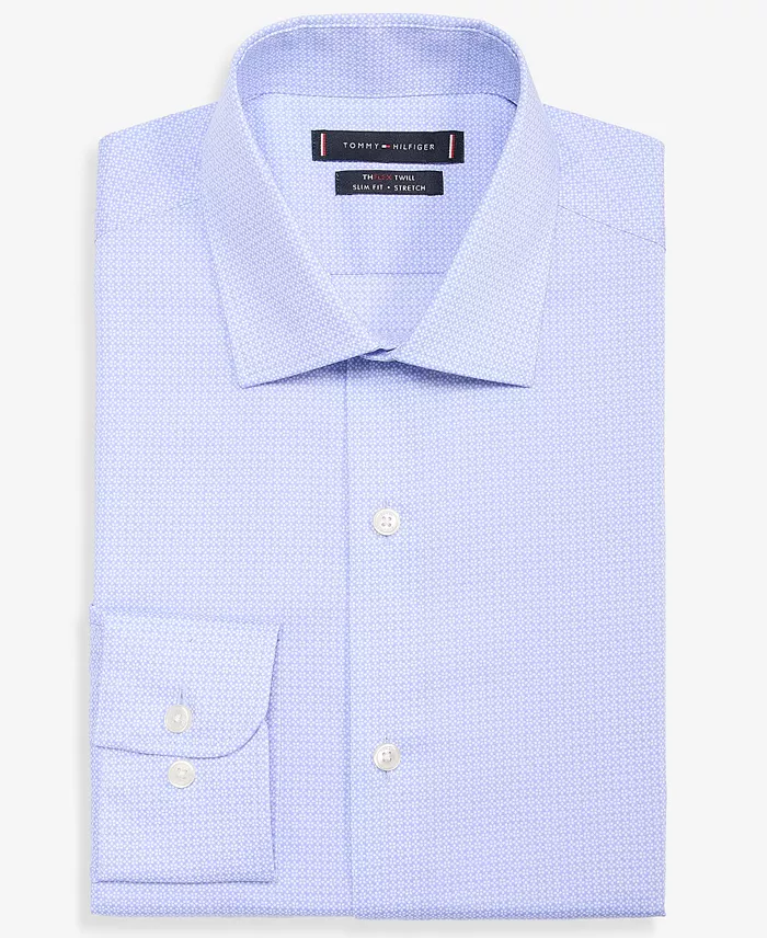 Men's Geometric Pattern Dress Shirt - thumbnail 7