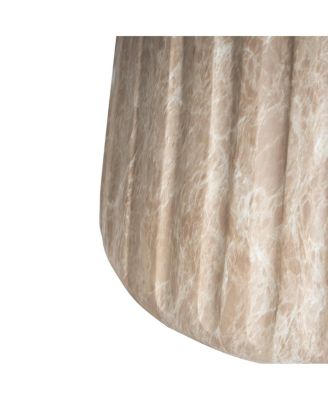 Outdoor Cleme Carved Side Table