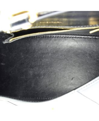 Small Hourglass Top Handle Bag Leather