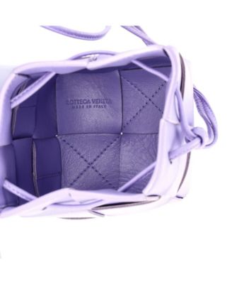 Mini Cassette Bucket Bag Maxi Intrecciato Leather