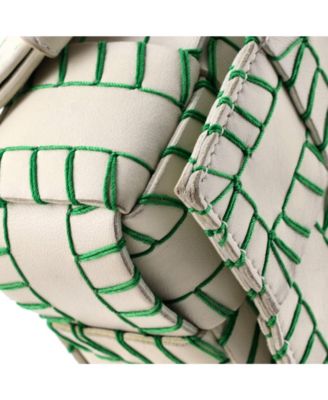 Medium Cassette Crossbody Bag Baseball Stitch Maxi Intrecciato Leather