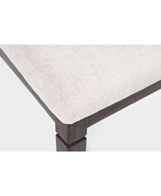 2 Pc Upholstered Ladderback Chair Set