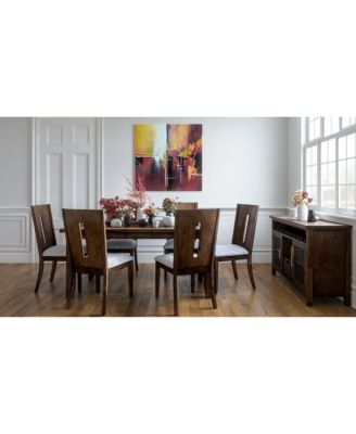 2 Pc Upholstered Slotback Counter Stool