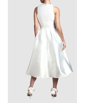 Women's Midi Wedding Dress With Pockets