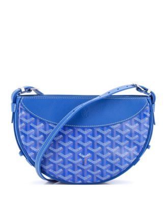 Hirondelle Shoulder Bag Coated Canvas and Leather