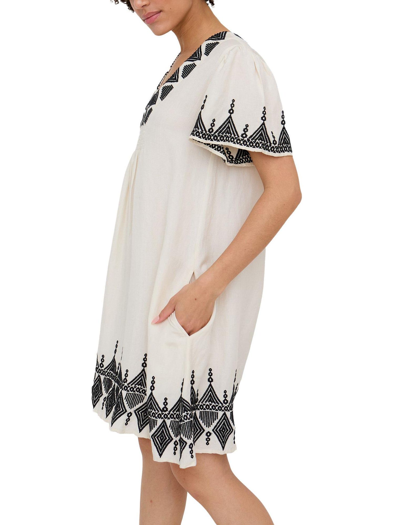 Women's Liberty V-Neck Embroidered Mini Dress