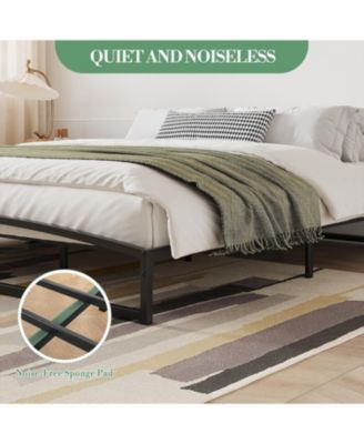 Inch Metal Platform Bed - Arched Headboard/Footboard 1000lb Capacity