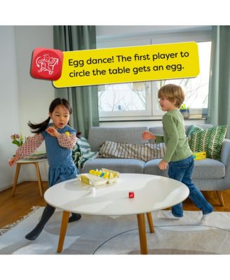 Dancing Eggs:  Active Kids Game for Ages 5+, Award-Winning Fast-Paced Party Games for Adults and Family with Bouncing Rubber Eggs and Dice