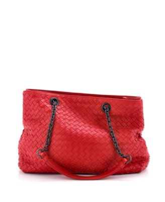 Medium Double Chain Tote Intrecciato Nappa
