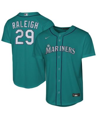 Big Boys and Girls Cal Raleigh Teal Seattle Mariners Alternate Replica Jersey