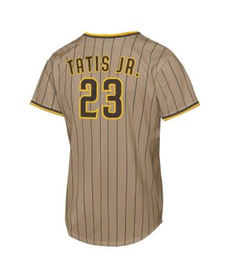 Big Boys and Girls Fernando Tatis Jr. Khaki San Diego Padres Alternate Replica Jersey