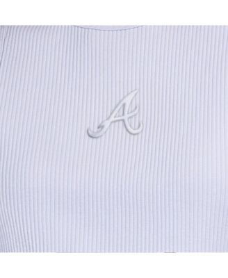 Women's Light Blue Atlanta Braves Pastels Ribbed Tank Top