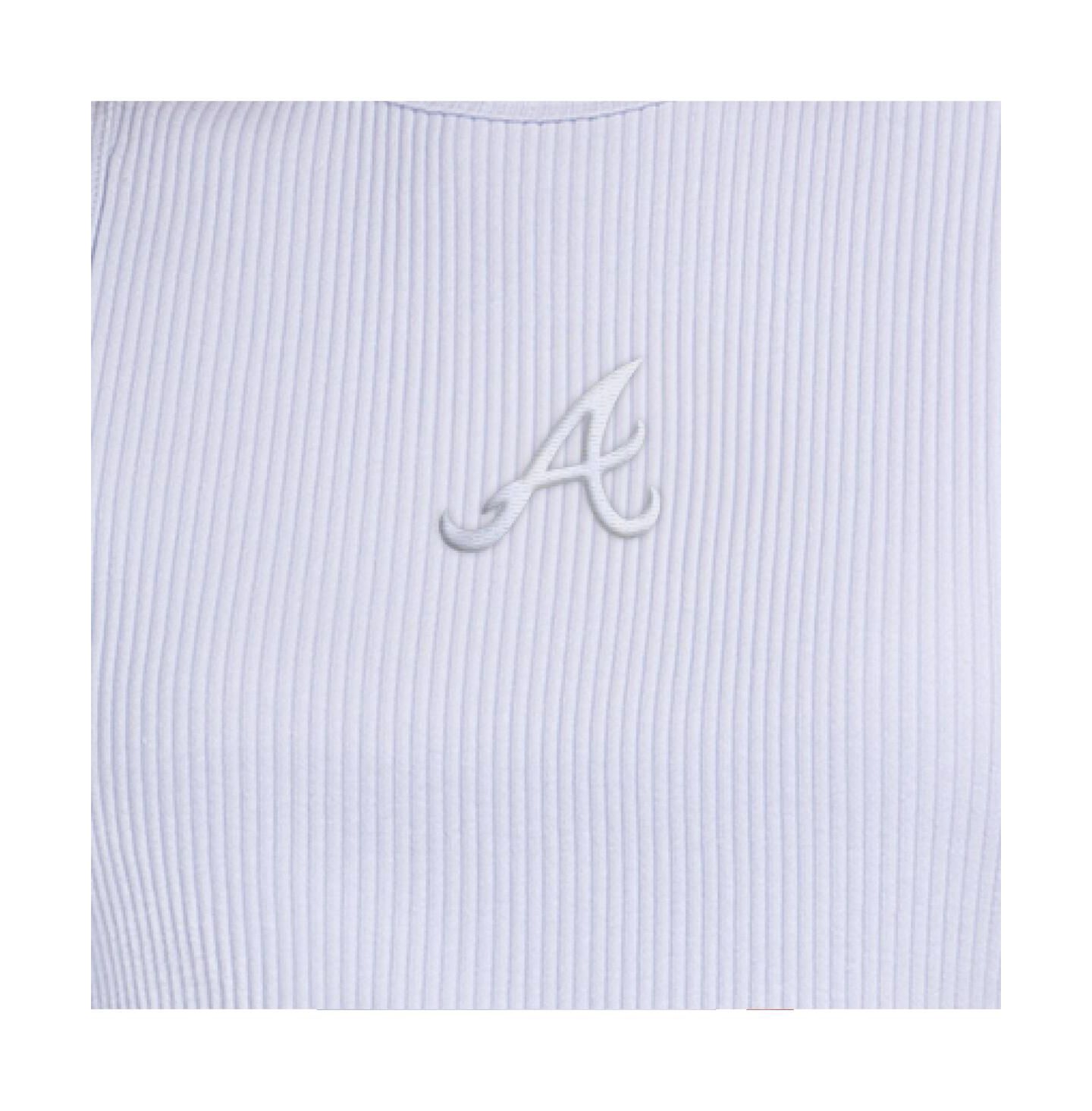 Женский топ Starter Light Blue Atlanta Braves Pastels Ribbed — фото 2
