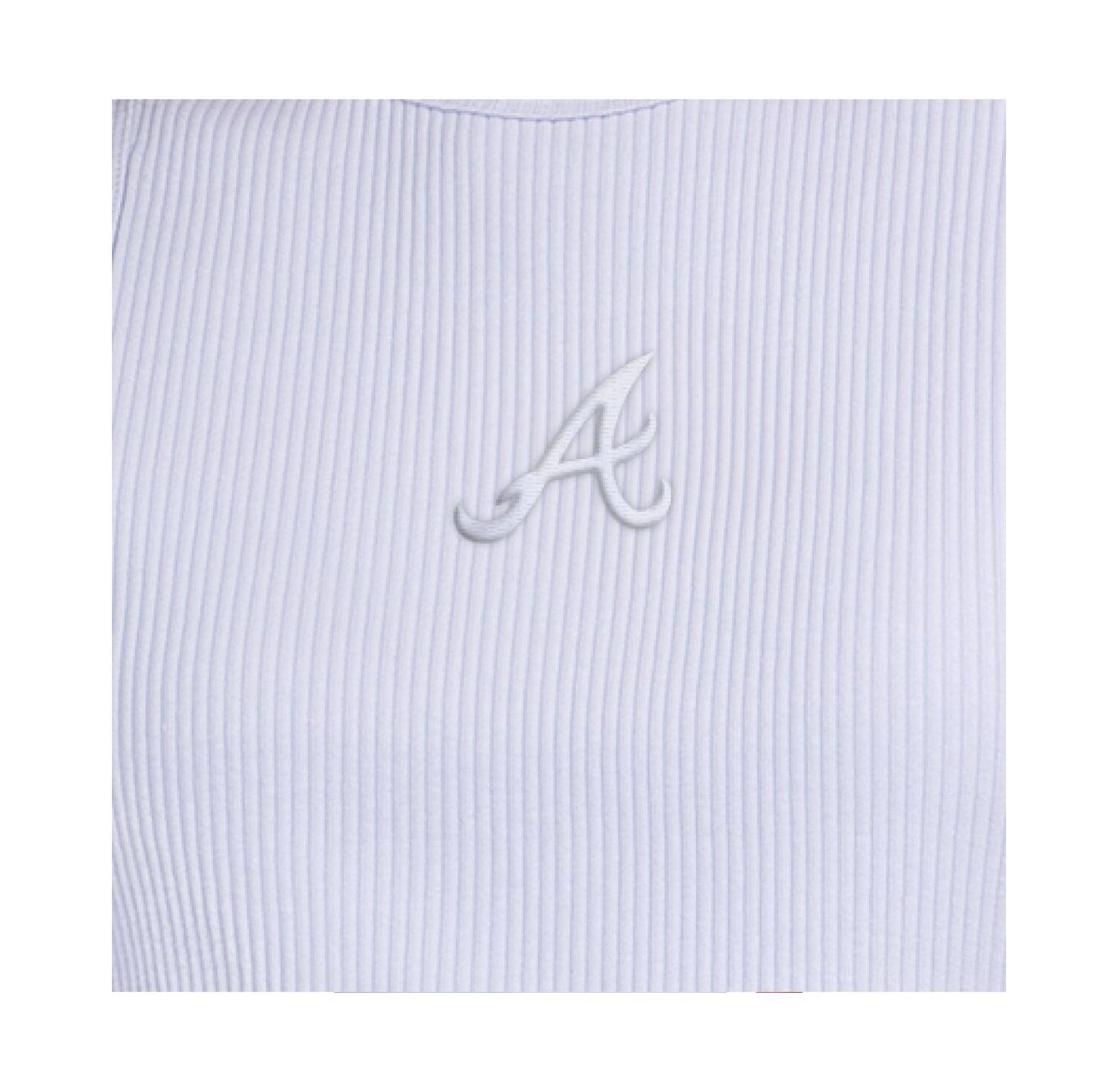 Women's Light Blue Atlanta Braves Pastels Ribbed Tank Top