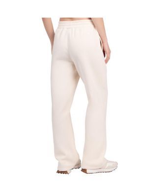 Women's Cream Green Bay Packers Pastel High Waisted Travel Fleece Pants