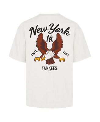 Men's Cream New York Yankees Souvenir Eagle Foundation T-Shirt
