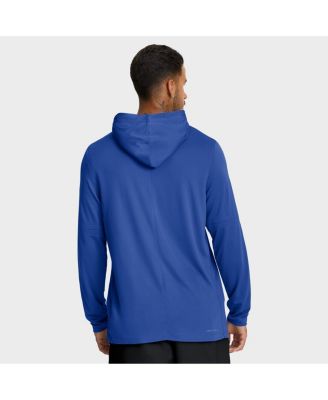 Men's Royal Florida Gators Dugout Dri-FIT Long Sleeve Hooded T-Shirt