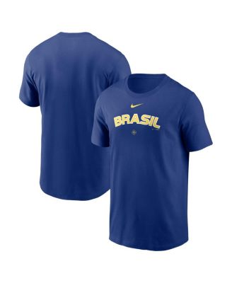 Men's Royal Brazil Baseball 2026 World Baseball Classic Wordmark T-Shirt