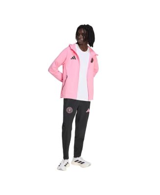 Men's Light Pink Inter Miami CF Tiro Travel Full-Zip Hooded Windbreaker Jacket