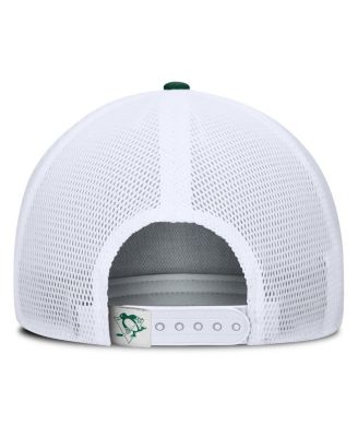 Men's Green/White Pittsburgh Penguins Bermuda A-Frame Adjustable Hat