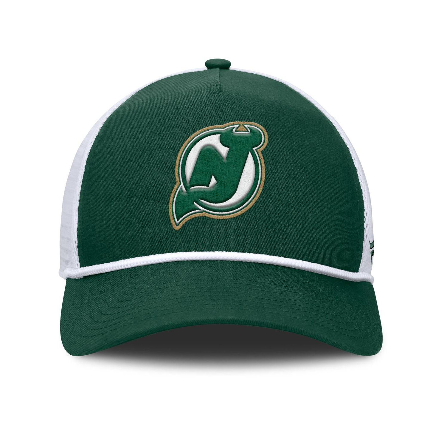 Men's Green/White New Jersey Devils Bermuda A-Frame Adjustable Hat