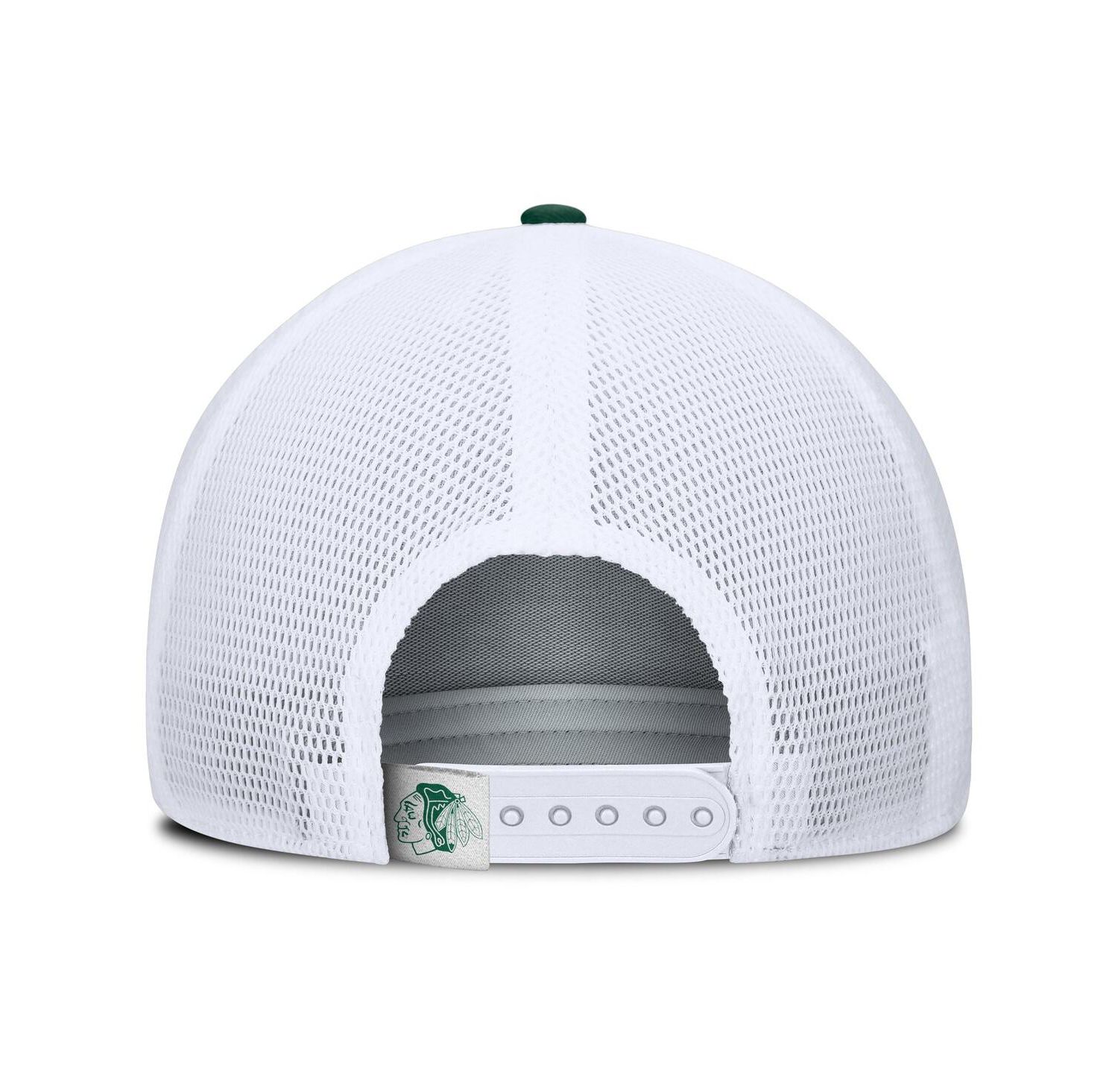 Men's Green/White Chicago Blackhawks Bermuda A-Frame Adjustable Hat