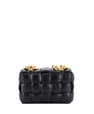 Cassette Chain Crossbody Bag Padded Maxi Intrecciato Leather