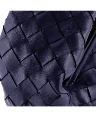 Small Hop Hobo Intrecciato Leather